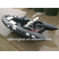 rigid CE rib480 fiberglass with pvc or hypalon inflatable boat